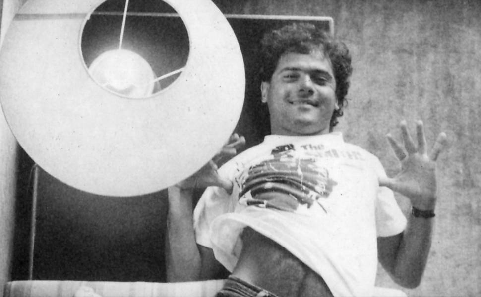 O cantor Cazuza em 1985.