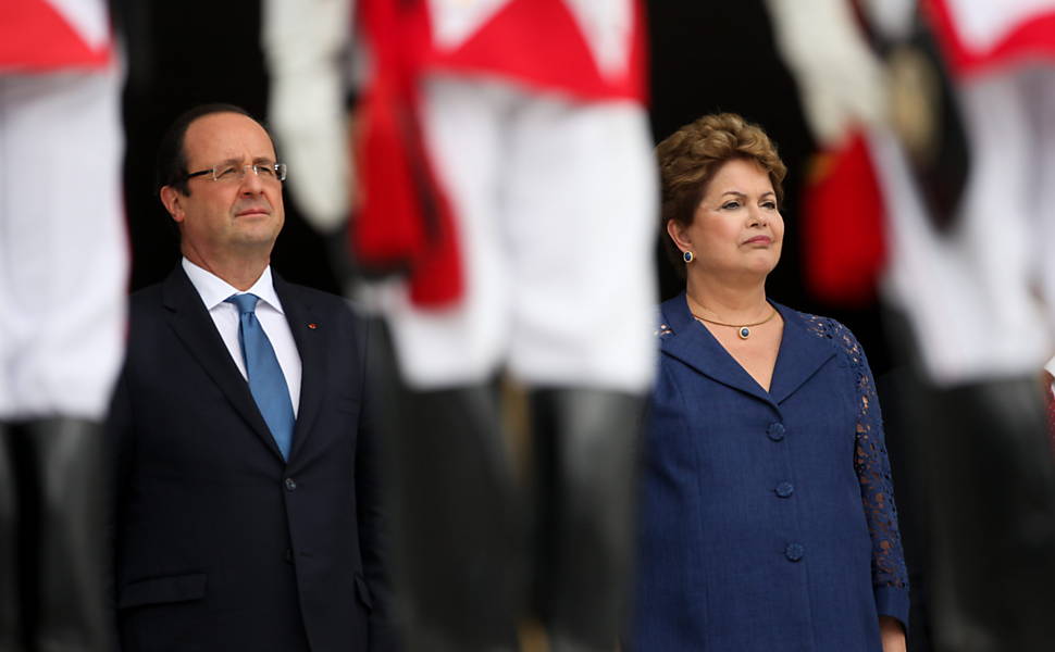 François Hollande in state visit to Brazil