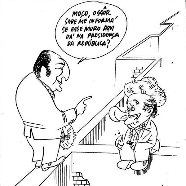 Charge publicada na <b>Folha</b> durante a campanha das Diretas-Já