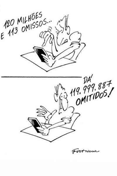 Charge publicada na <b>Folha</b> durante a campanha das Diretas-Já