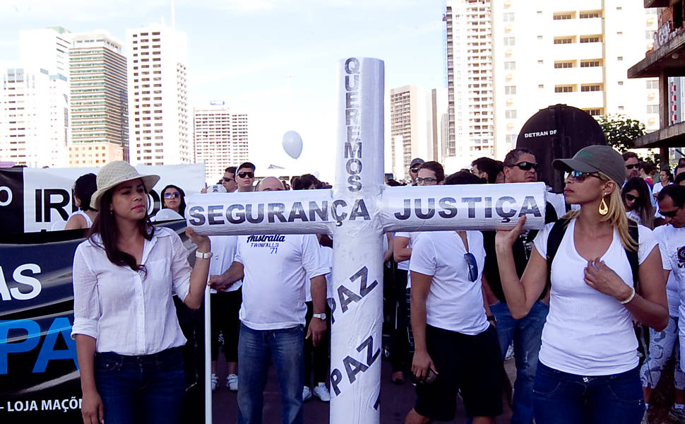 Caminhada pela paz em Brasília