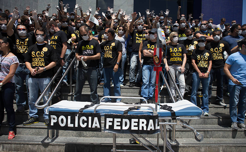Protesto da PF em São Paulo