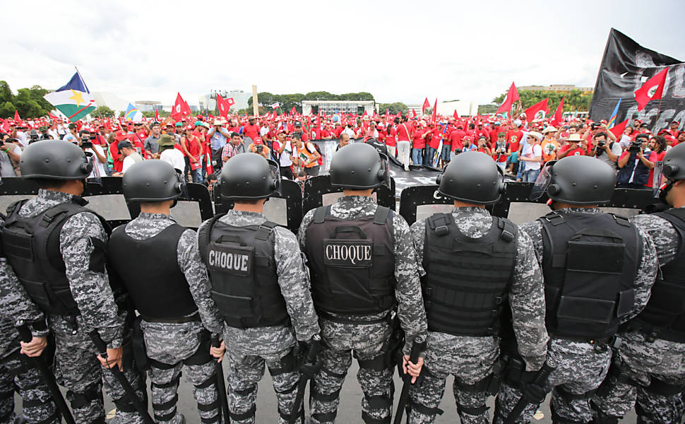 Protesto do MST em Brasília