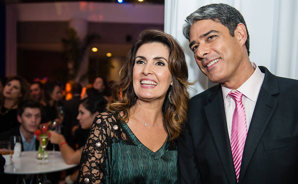 O casal em festa da Globo em 2013