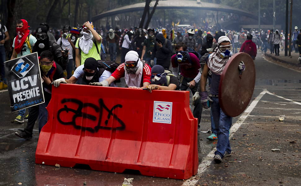 Protesto em Caracas