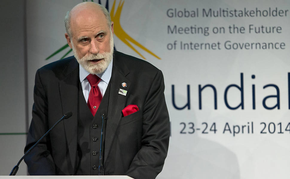 O cientista de computação Vint Cerf, hoje no Google, elogiou o Marco Civil