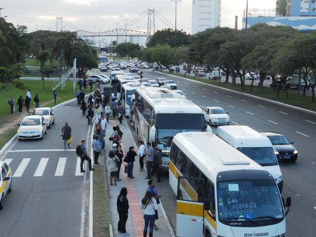 Greve de ônibus em Florianópolis