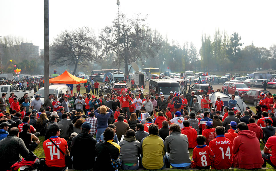 Caravana de chilenos para a Copa