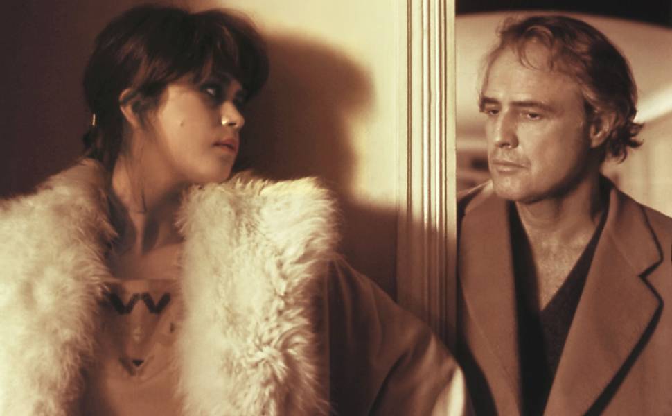 Maria Schneider e Marlon Brando em "Último Tango em Paris"
