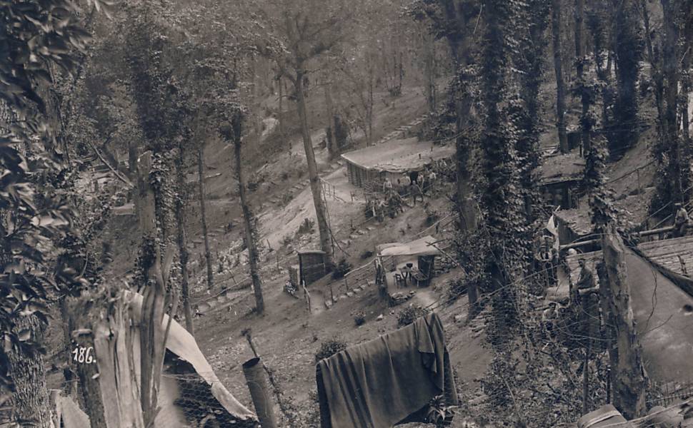 Foto de 1916 revela quartel das forças alemãs por detrás da fronteira ocidental 