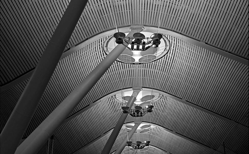 Estrutura do Aeroporto de Barajas, na capital da Espanha