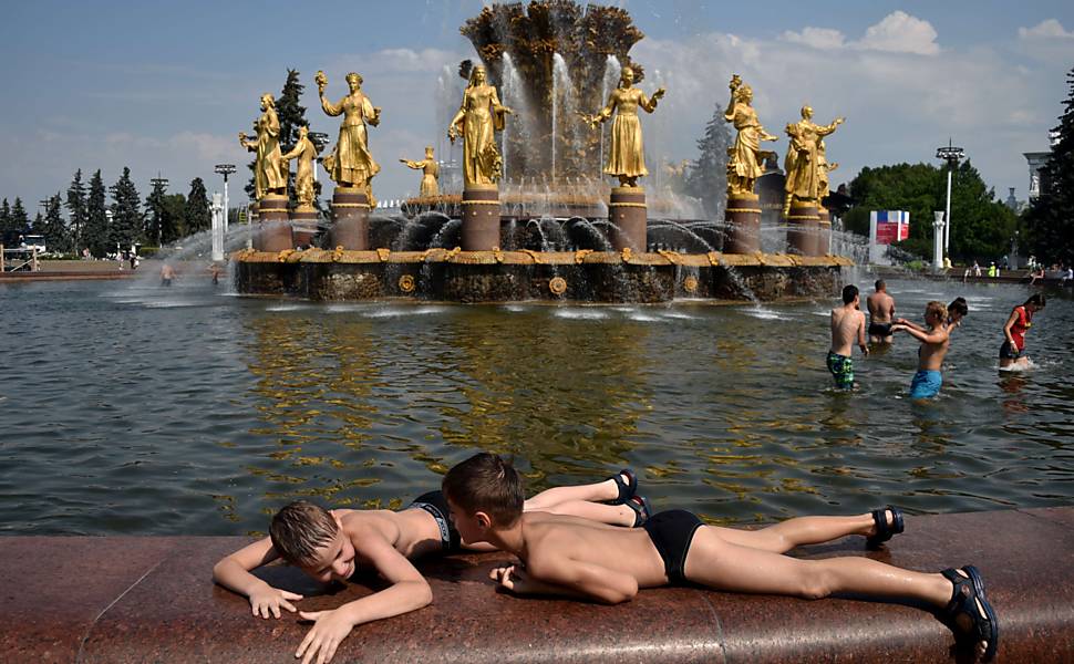 Clima quente em Moscou