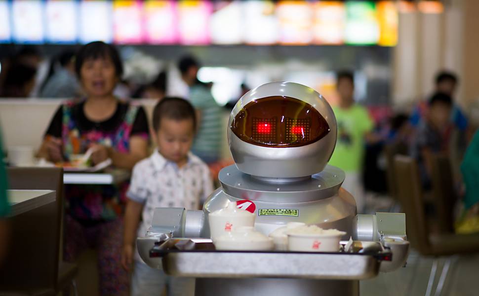 Restaurante futurista na China