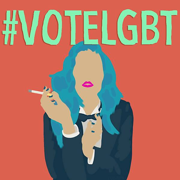 Ilustrações integram campanha #VoteLGBT