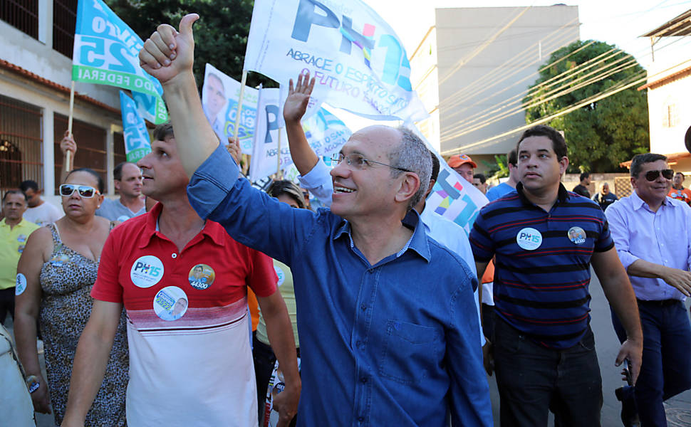 Paulo Hartung durante a eleição de 2014