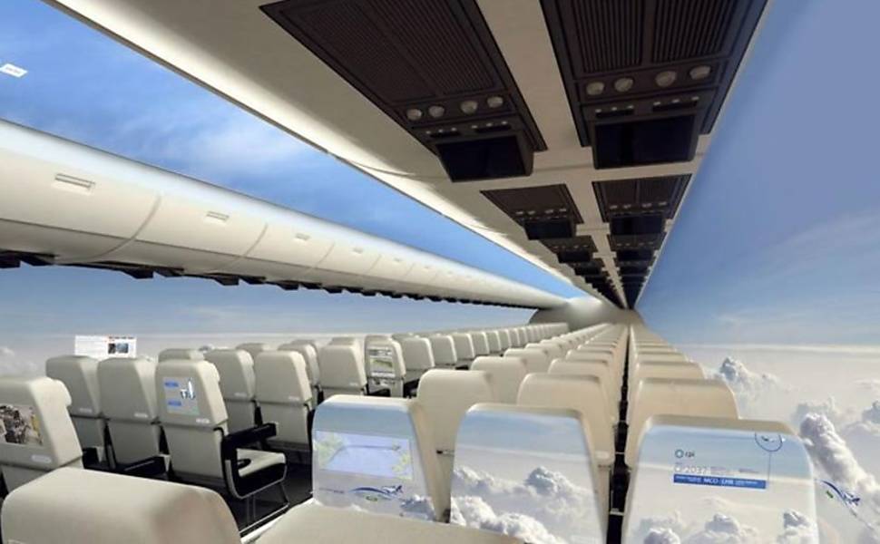Avião sem janelas