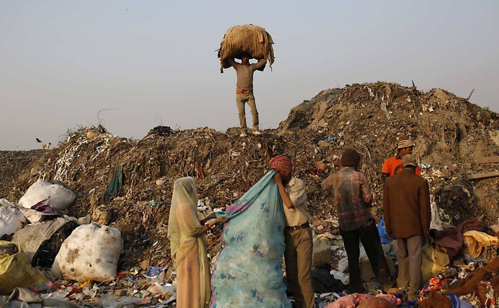 Catadores de lixo na Índia