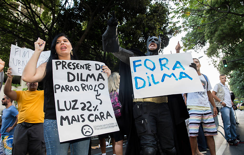 Protesto contra Dilma no RJ