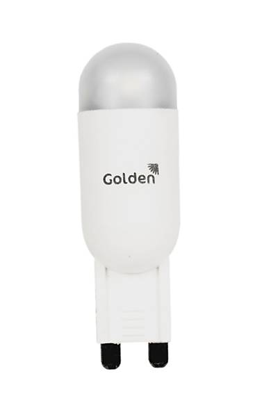 Decorpin G9 Ultraled, da Lâmpadas Golden. A linha com 2,5 watts de potência e 25 mil horas de duração pretende substituir a halógena de 25 watts, propiciando uma economia de 90% no consumo de energia. Preço sugerido pelo fabricante: R$ 34.