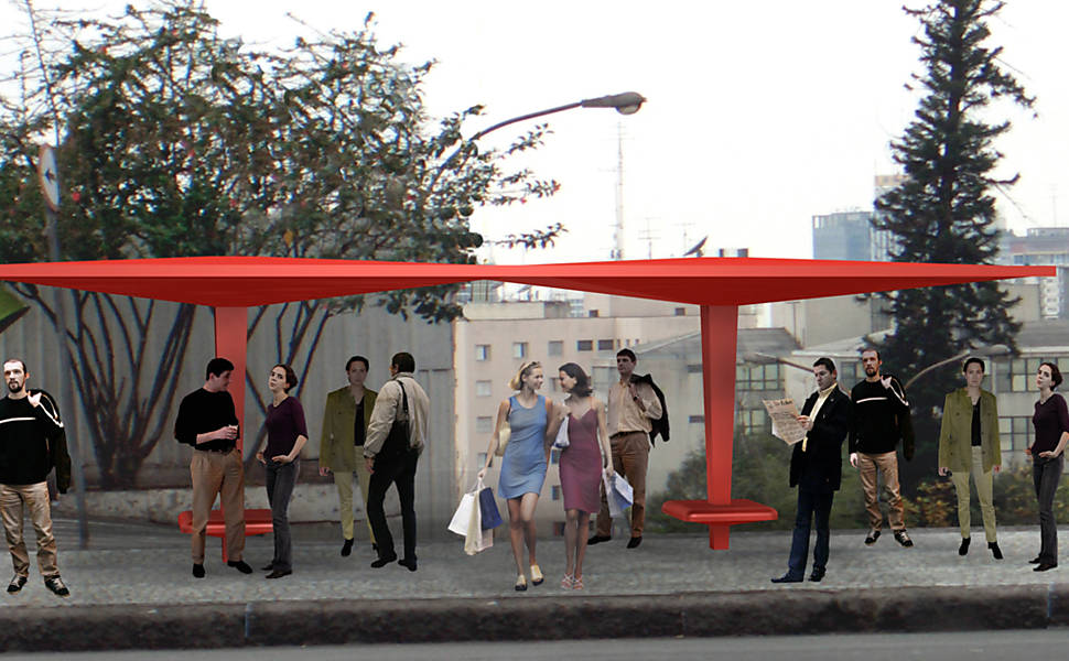 Projeto de sinalização para a Paulista proposto em 2004