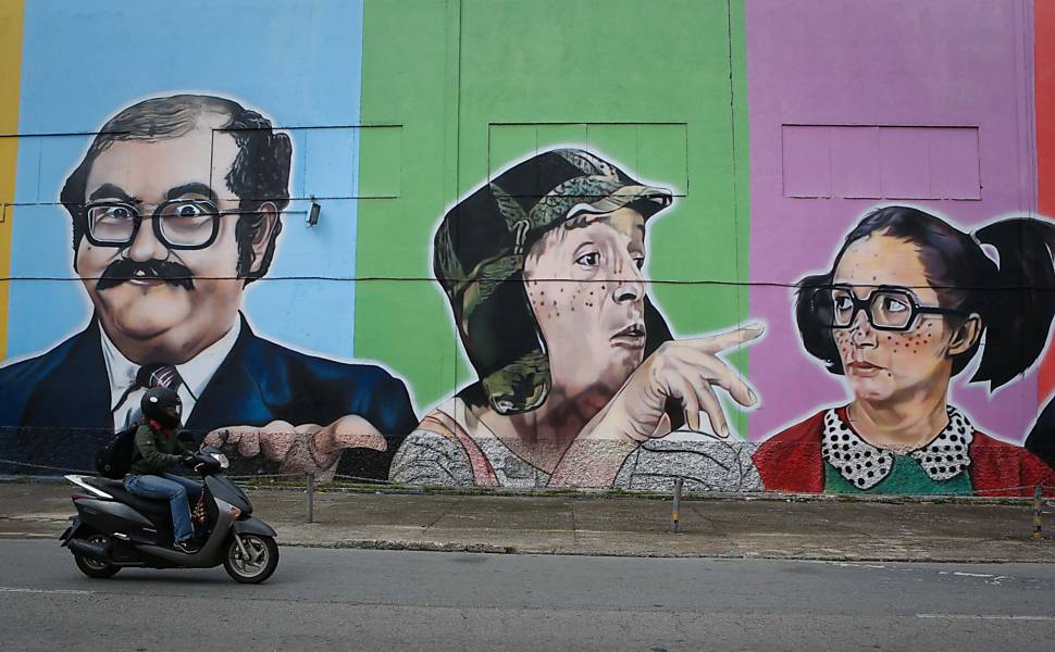 Mural de 80 metros homenageia Chaves
