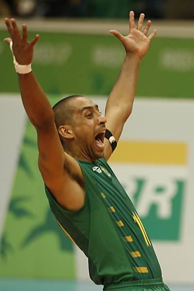 Escadinha comemora a conquista da medalha de ouro dos Jogos Pan-Americanos de 2007, no Rio