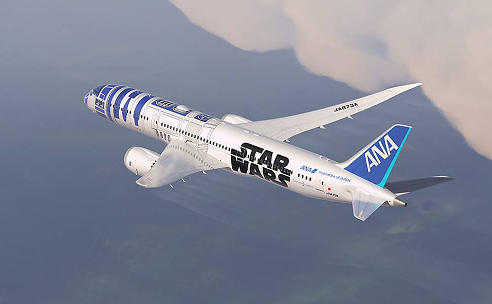 Star Wars inspira tema de avião