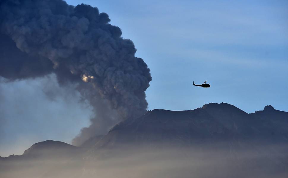 Erupção do vulcão Calbuco, no Chile
