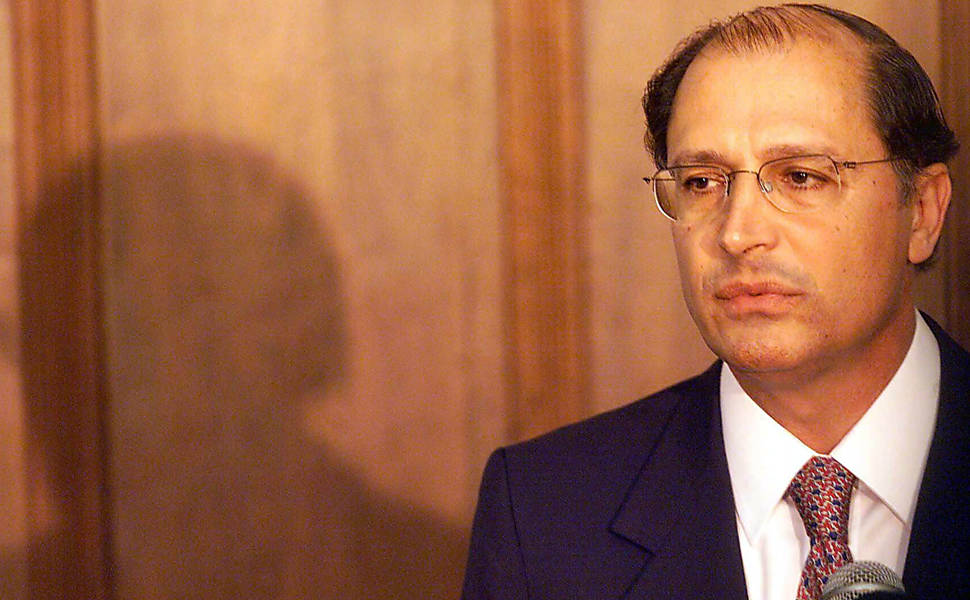 Entrevista coletiva do governador de São Paulo, Geraldo Alckmin, no Palácio dos Bandeirantes; o governador falou sobre o retorno do traficante Fernandinho Beira-Mar para a penitenciaria de Presidente Bernardes em SP