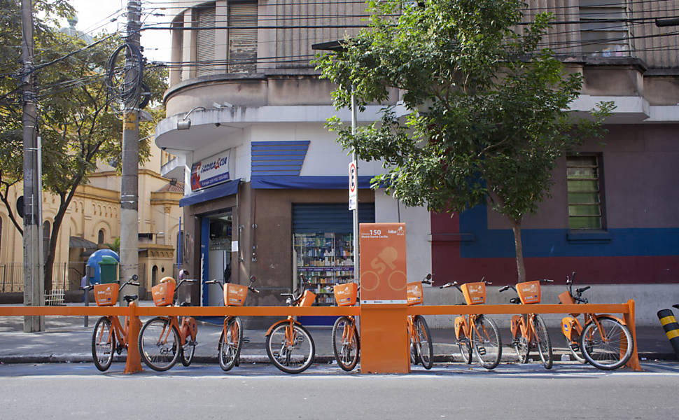Bicicletas da primeira fase do Bike Sampa, em 2015