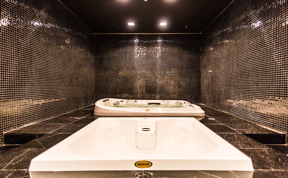 Sala de hidromassagem para os jogadores dentro da arena do Corinthians