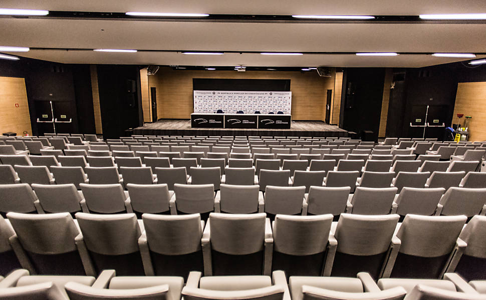 Sala de imprensa do estádio do Corinthians