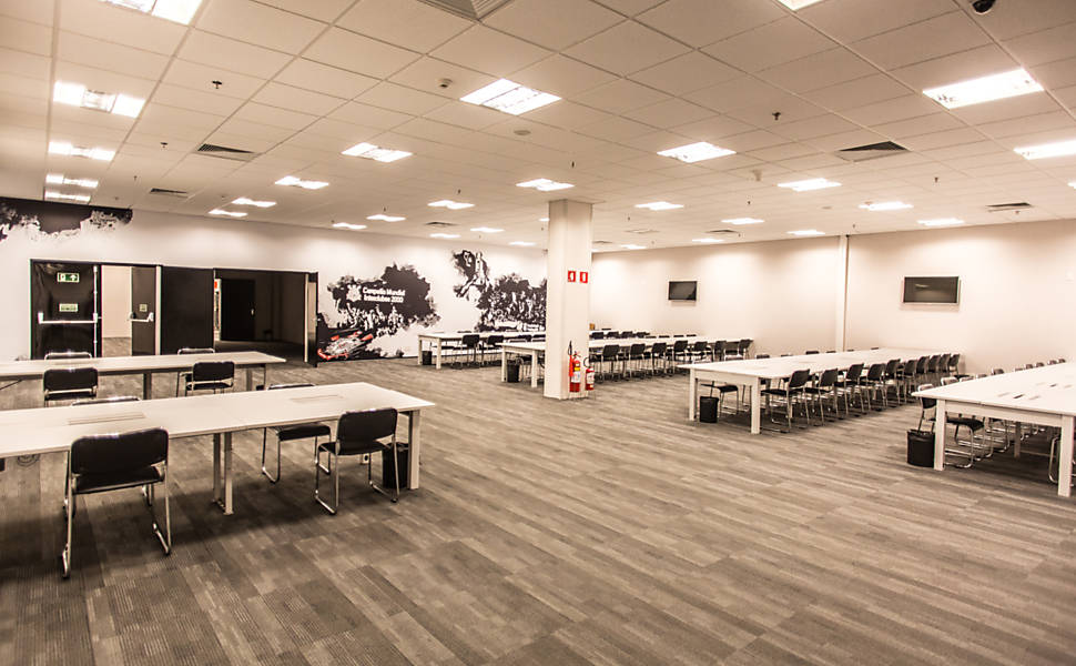Sala de imprensa do estádio do Corinthians