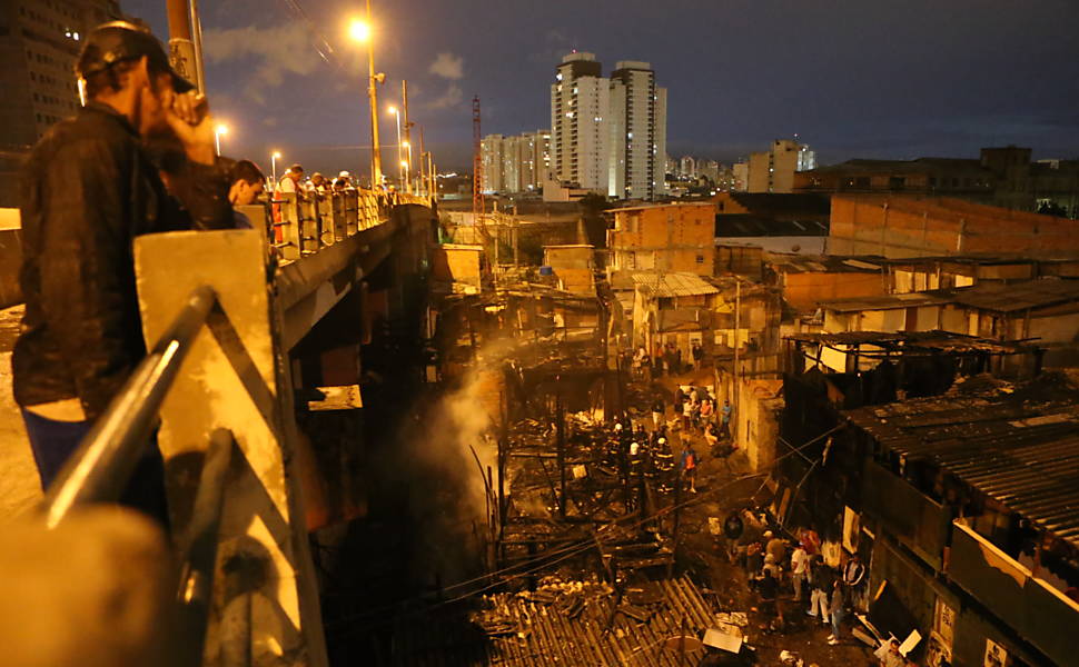 Incêndio na Favela do Moinho