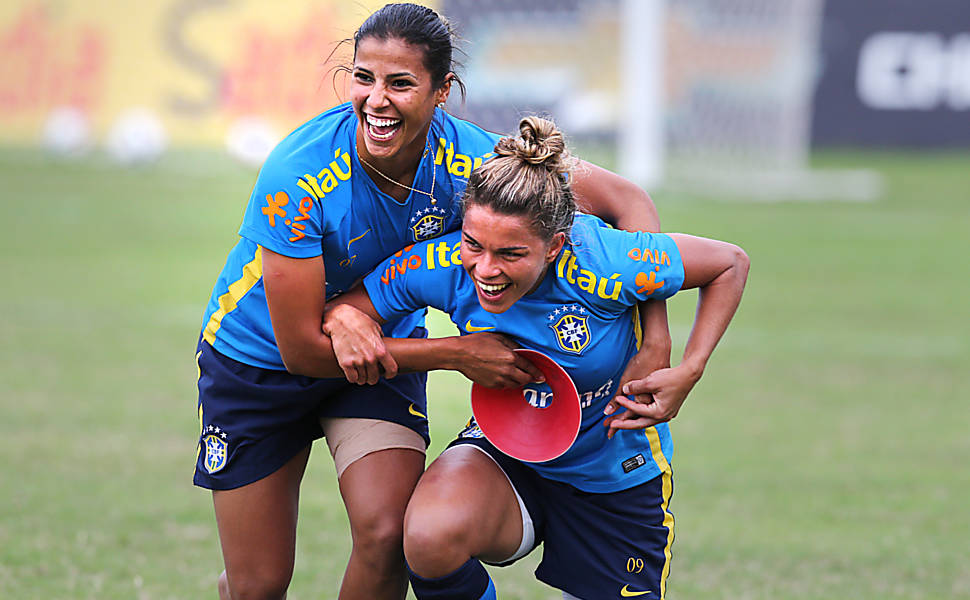 Treino da seleção brasileira feminina