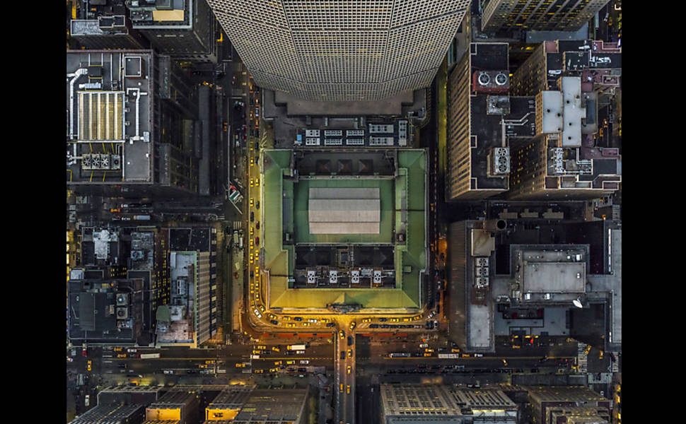 Fotógrafo conhecido por suas imagens aéreas faz série de fotos de Nova York vista de cima