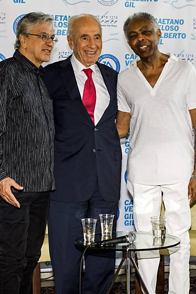 Gil e Caetano em Israel e na Palestina, em 2015