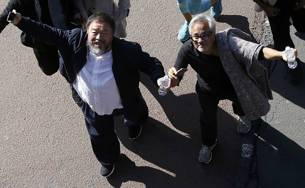 Artistas Anish Kapoor e Ai Weiwei