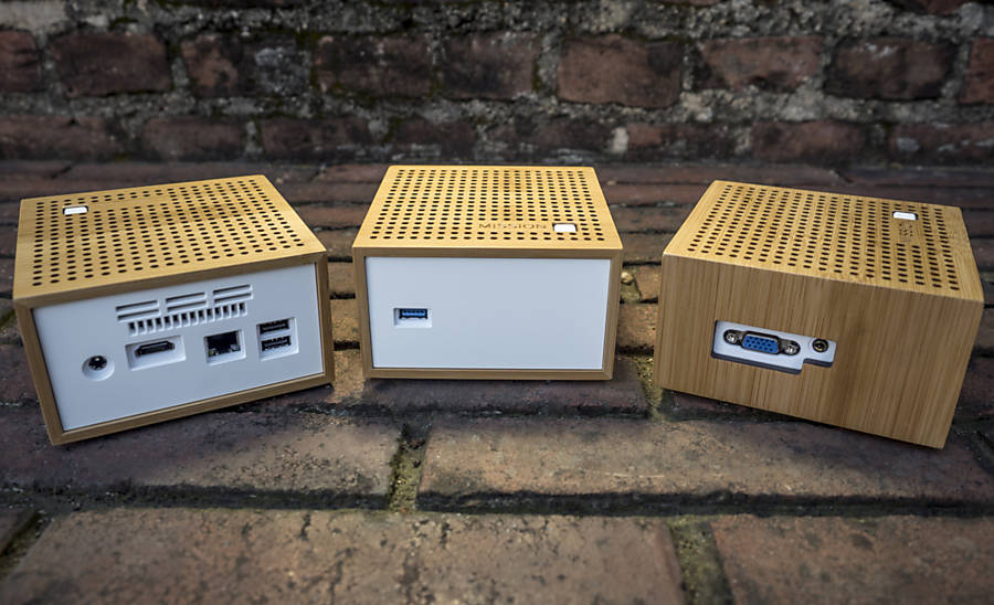 O Mission é apenas o desktop e pode ser conectadoa uma TV com saída HDMI ou VGA e a monitores antigos