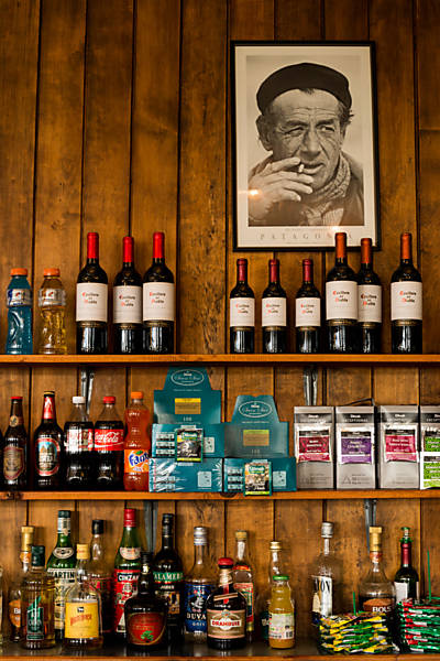 Cena de bar na Patagônia chilena