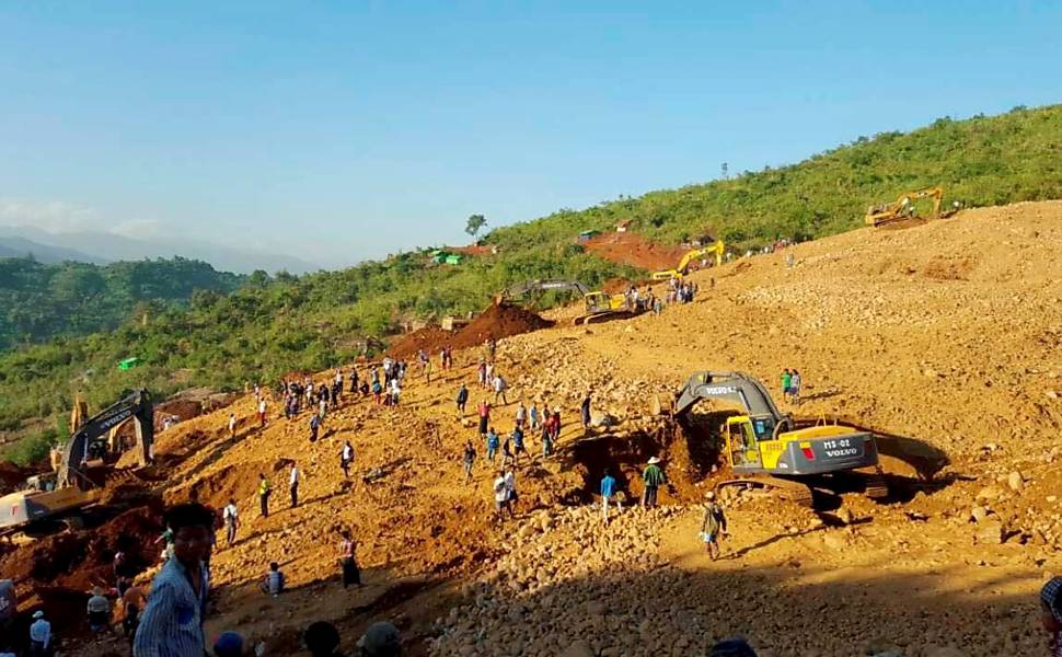 Acidente em mina de Mianmar