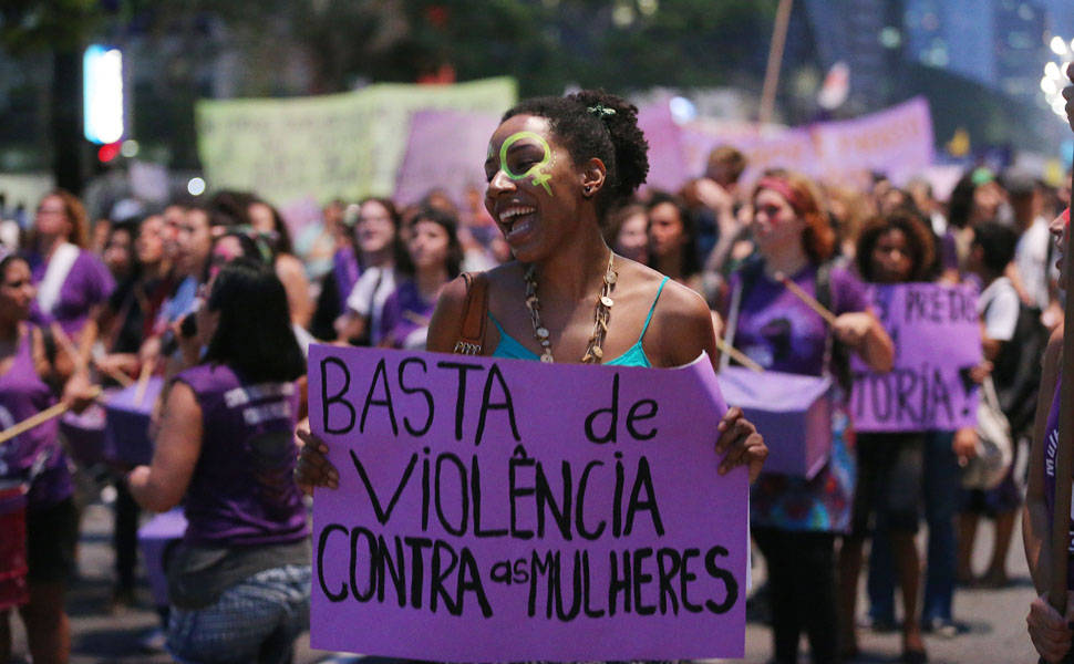 Marcha das Mulheres na av. Paulista