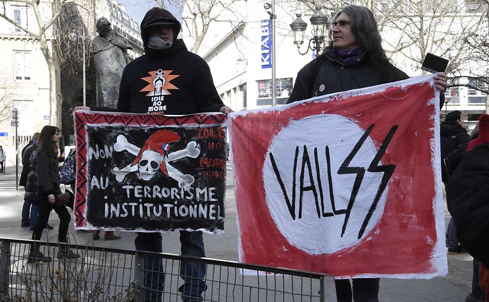 Protesto contra reforma trabalhista na França