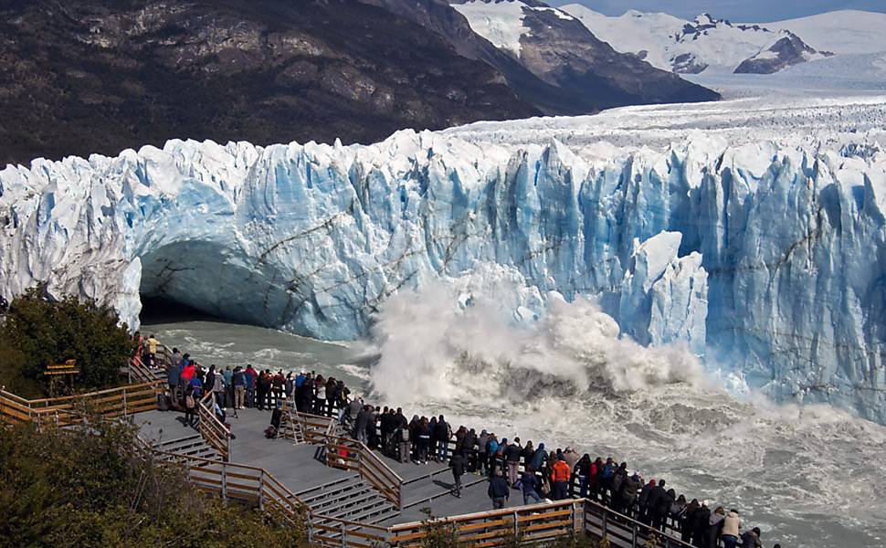 Glaciar se rompe na Argentina