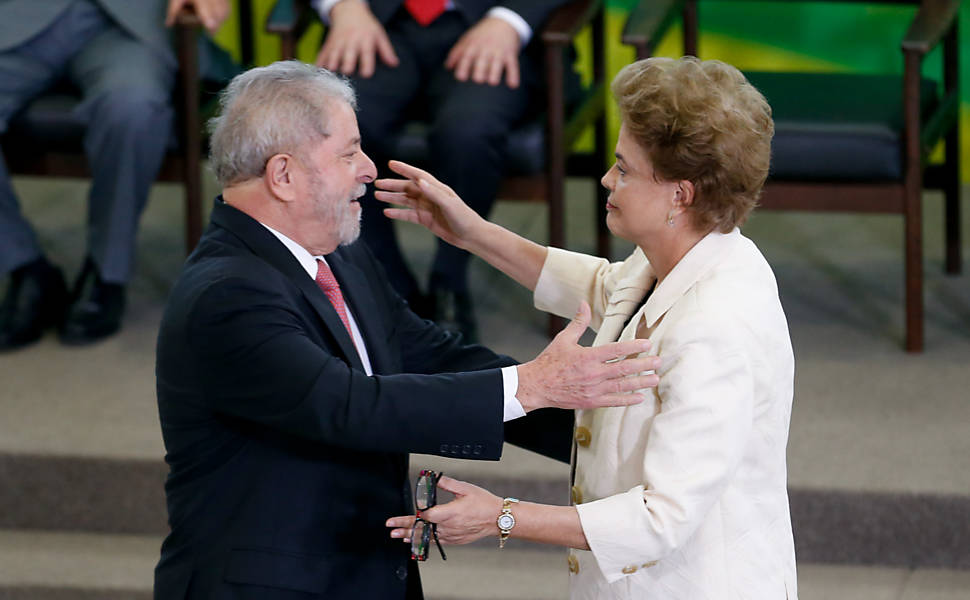 Lula nomeado para a Casa Civil, em 2016