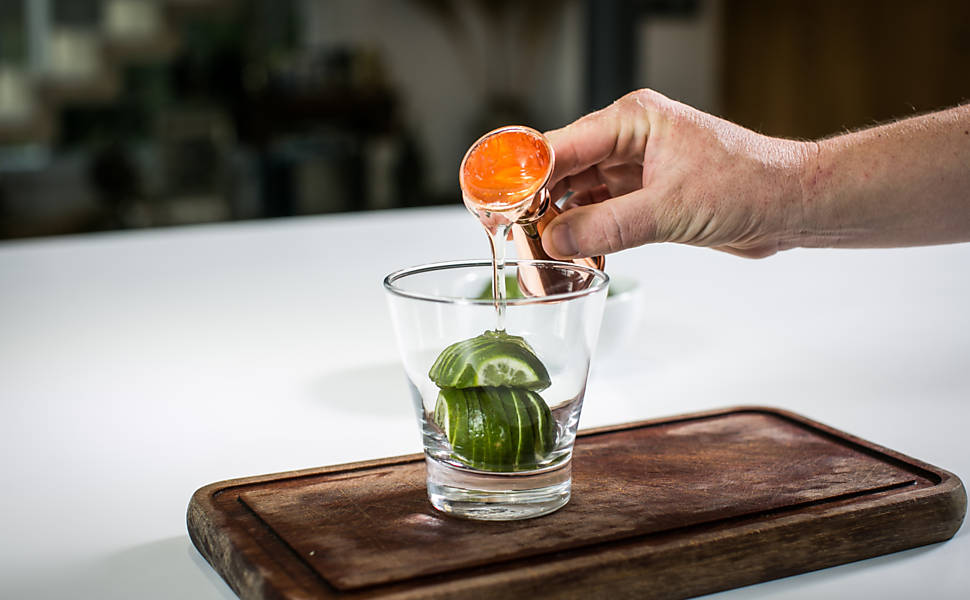 Acrescente o xarope de açúcar