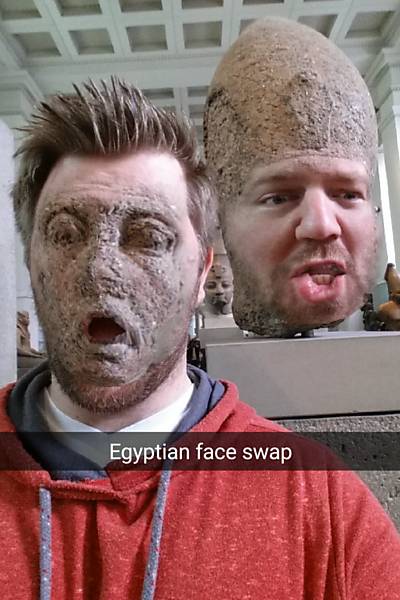 "Face swap" no museu