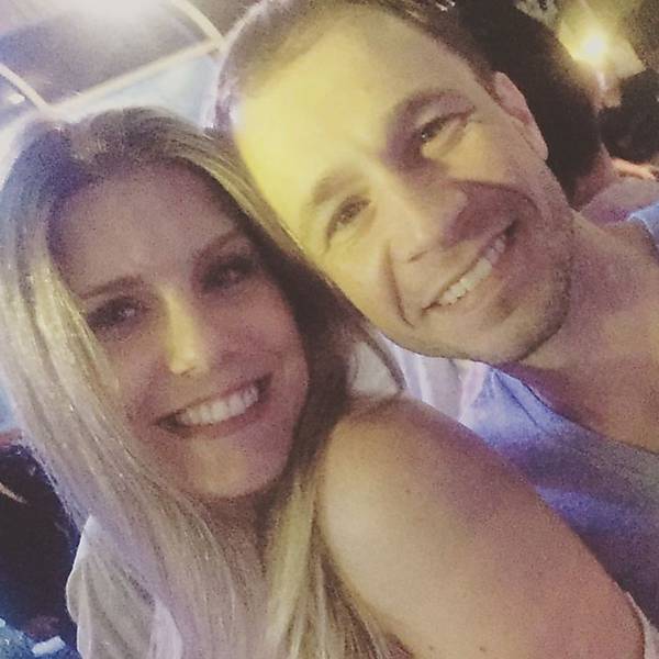 Tiago Leifert e a mulher, Daiane Garbin