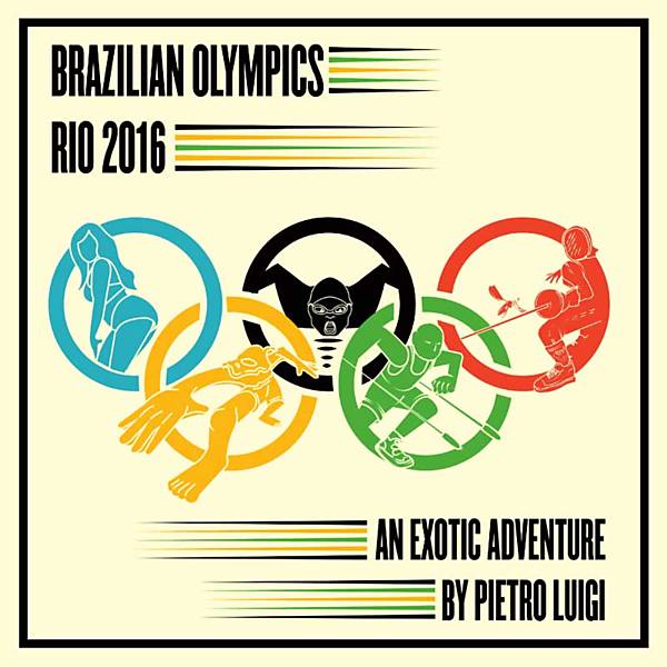 Pôsteres olímpicos do artista Pietro Luigi
