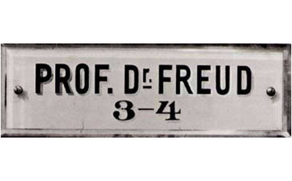 Placa do consultório de Sigmund Freud, em Viena (Áustria)